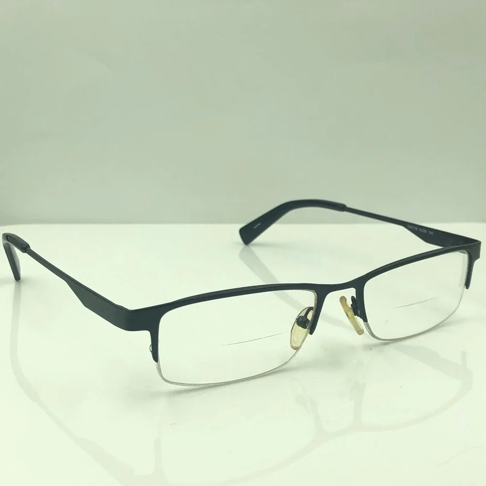 Banana Republic Black Oval Half Rim Frame